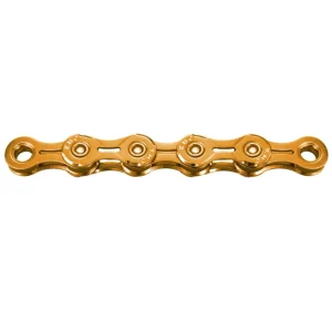 Łńcuch 11V KMC X11EL Ti-N Gold Waxed Chain