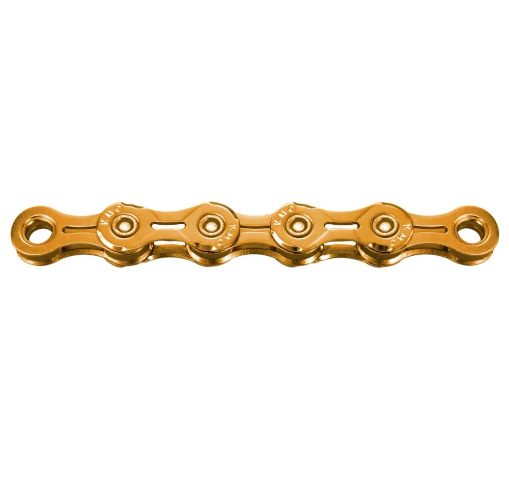 Łńcuch 11V KMC X11EL Ti-N Gold Waxed Chain
