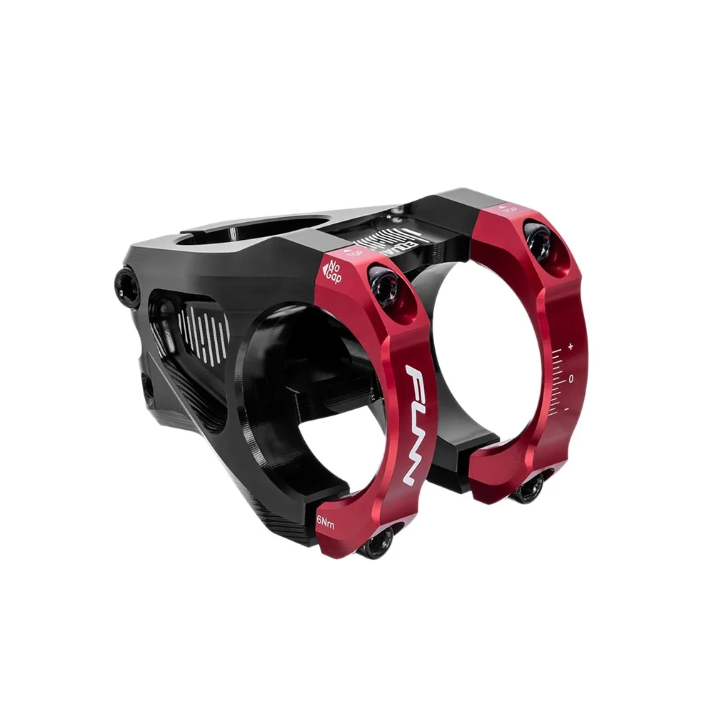 Mostek kierownicy EQUALIZER 31,8x50mm z aluminium Kąt 10° Czerwony FUNN