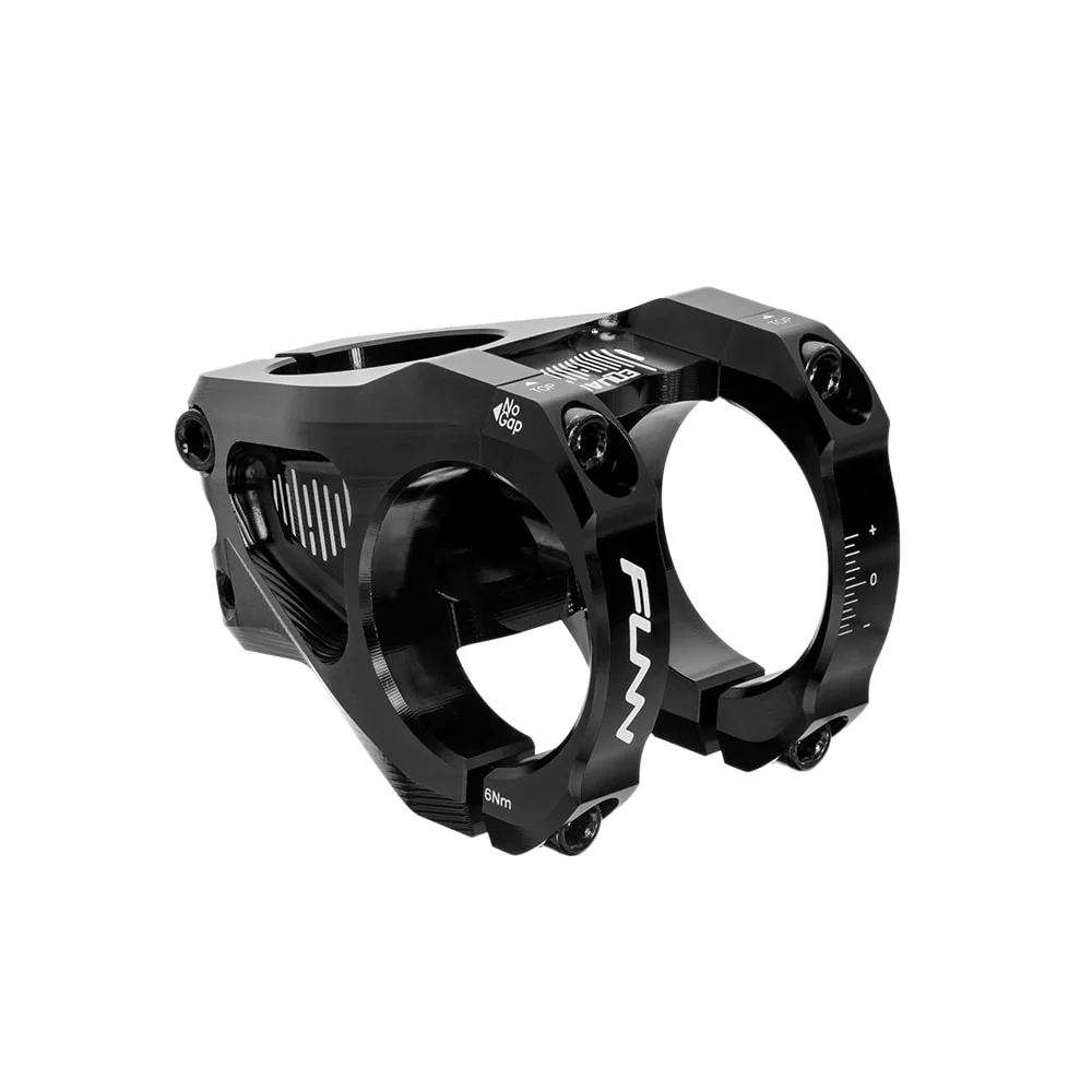 Mostek kierownicy EQUALIZER 35x50mm z aluminium, podniesienie 0°, czarny FUNN