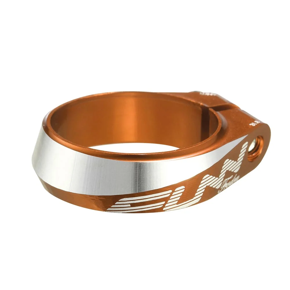 Obejma sztycy 31,8mm FRODON ze stopu 6061 CNC pomarańczowa FUNN