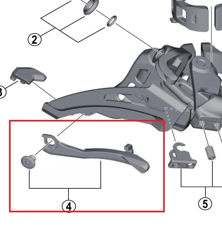 Płytka przerzutki widelca SHIMANO FD-M9025/8025/8020