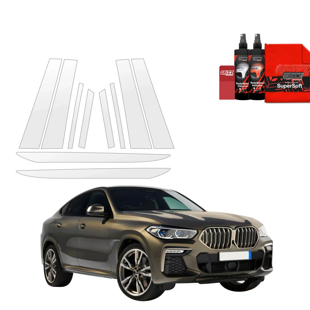 10w1 folia ochronna na słupek B-C - BMW X6M (2019-2023)