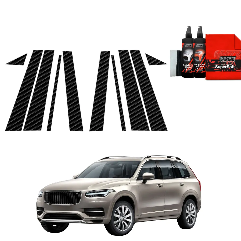 10w1 folia ochronna z włókna węglowego na słupek B-C - Volvo XC90 (2015-2020)