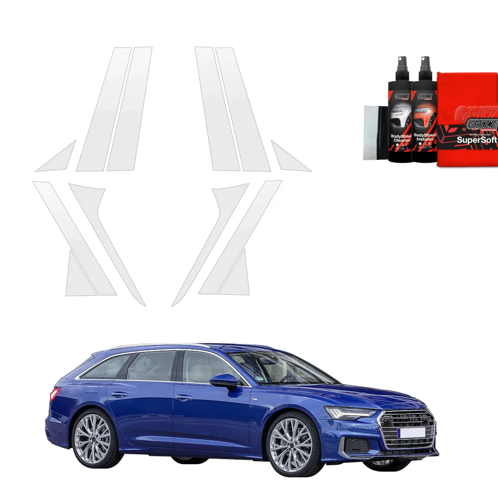 12w1 folia ochronna na słupki -B-C - Audi A6 C8 Kombi (2018-2023)