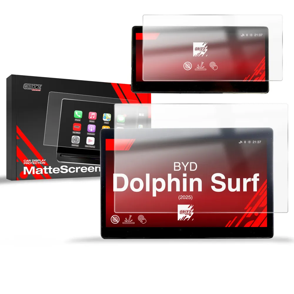 2w1 Folia ochronna na ekran do BYD Dolphin Surf (2025-2026) Przeciw odciskom palców, Matowa