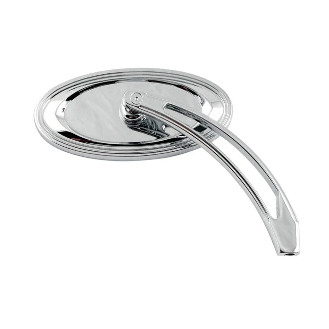 Arlen Ness Odlewane ciśnieniowo owalne lusterko motocyklowe Chrome
