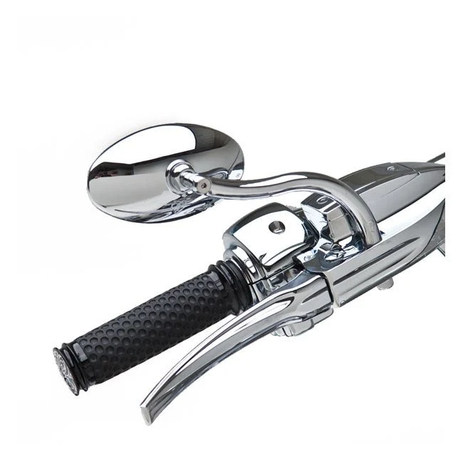 Arlen Ness Odlewane lusterko motocyklowe Cateye Chrome