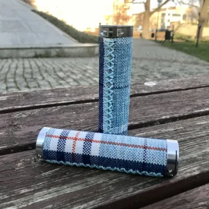 Gripy BRN - niebieska krata