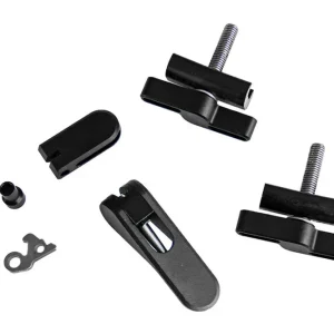 Zestaw aluminiowych klamr ramy Brompton - czarne