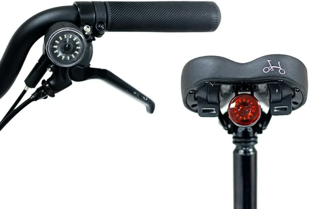 Zestaw lampek Brompton Be Seen Lights USB