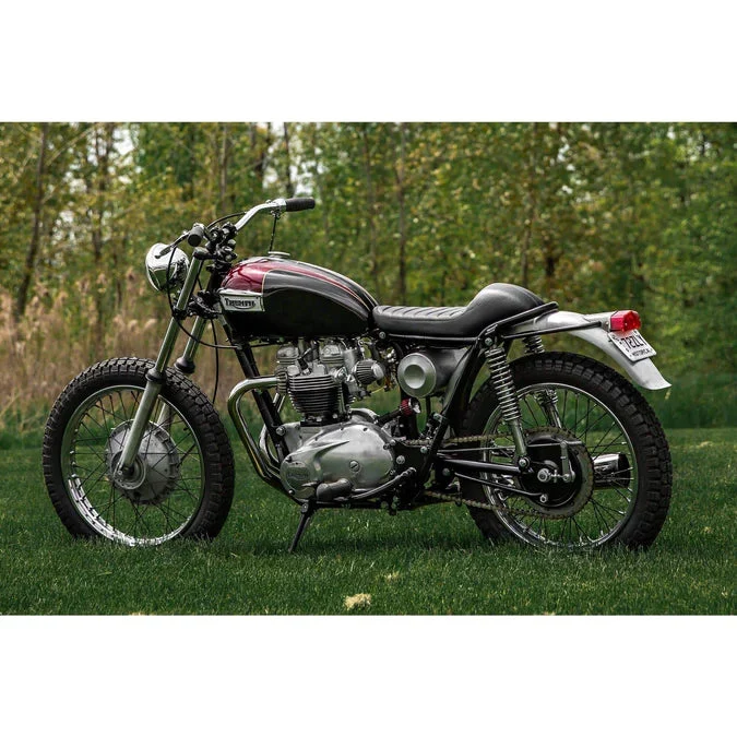 Chromowane tylne światł motocyklowe Lucas
