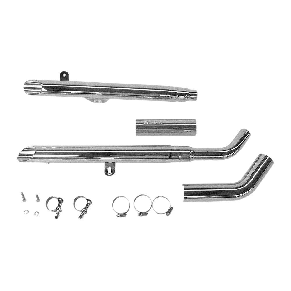 Cobra Chromowane tłumiki wsuwane Drag Pipe dla Suzuki