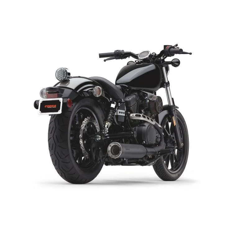 Cobra Czarny tłumik wsuwany 4" Bolt dla Yamaha