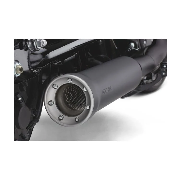 Cobra Czarny tłumik wsuwany 4" Bolt dla Yamaha