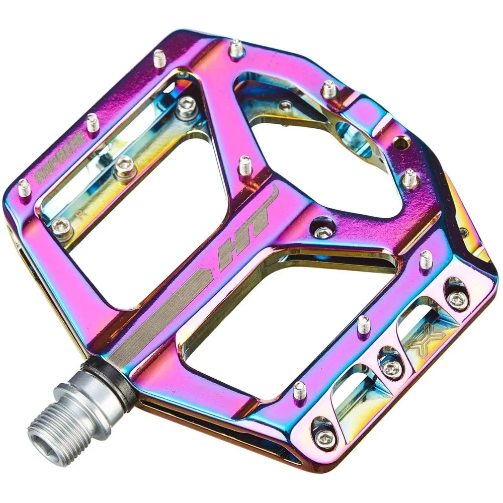HT COMPONENTS ANS10 SUPREME Płaskie pedały Petroleum