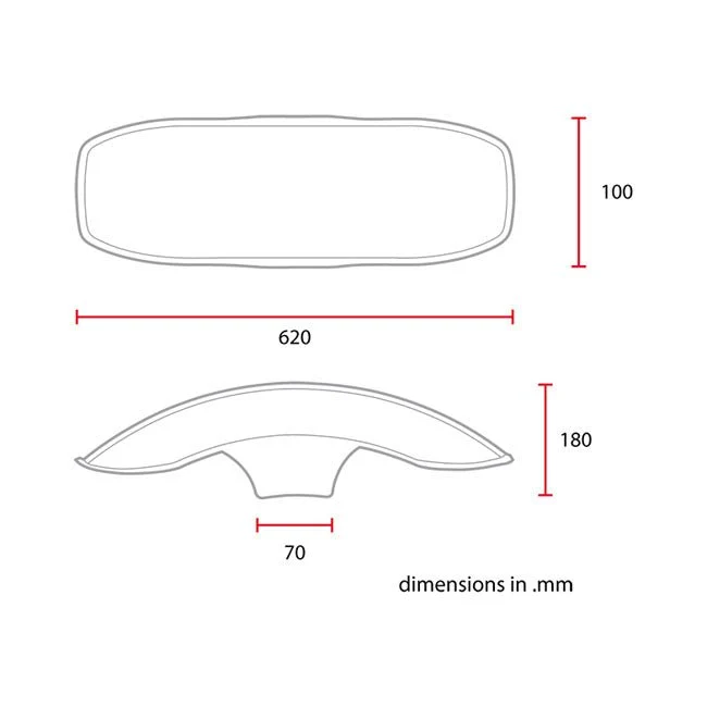 C-Racer Uniwersalny błotnik przedni 17/18" No2 L