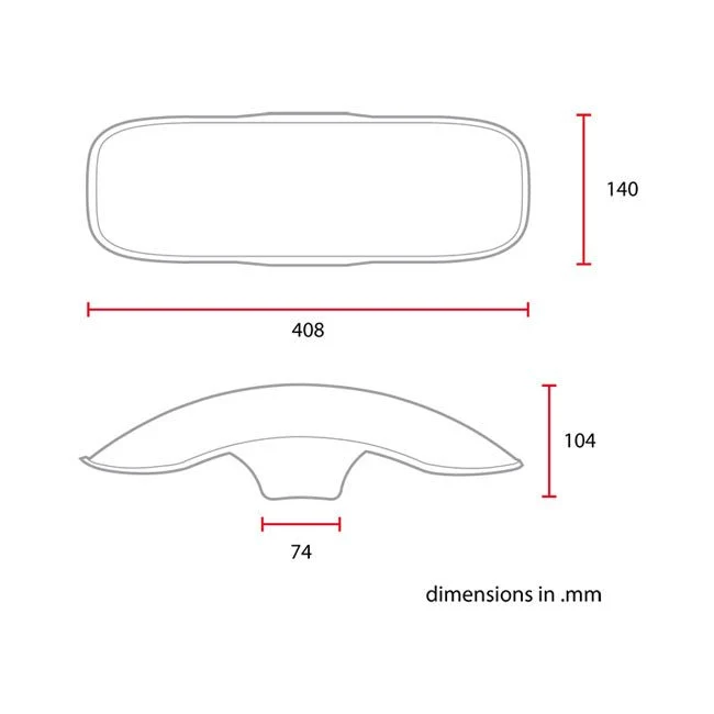 C-Racer Uniwersalny błotnik przedni 17/18" No3 L
