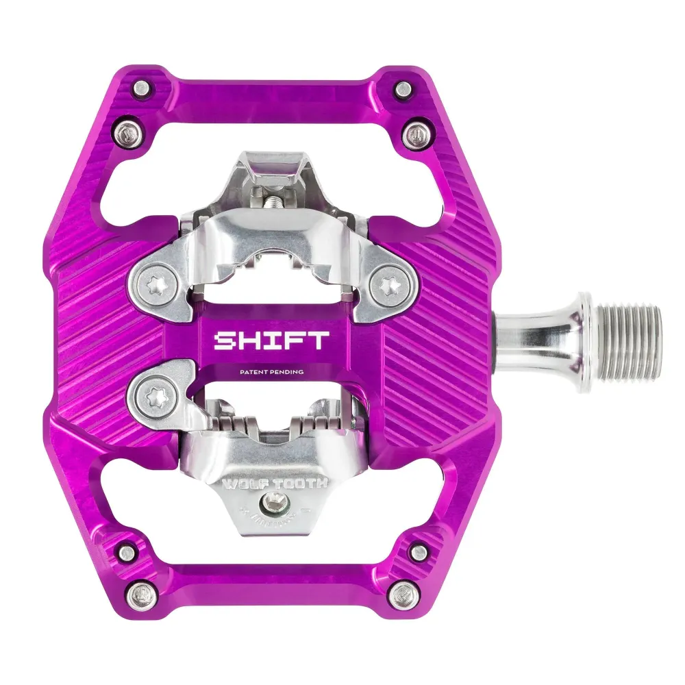 Fioletowe pedały WOLF TOOTH GRAVITY CLIPLESS