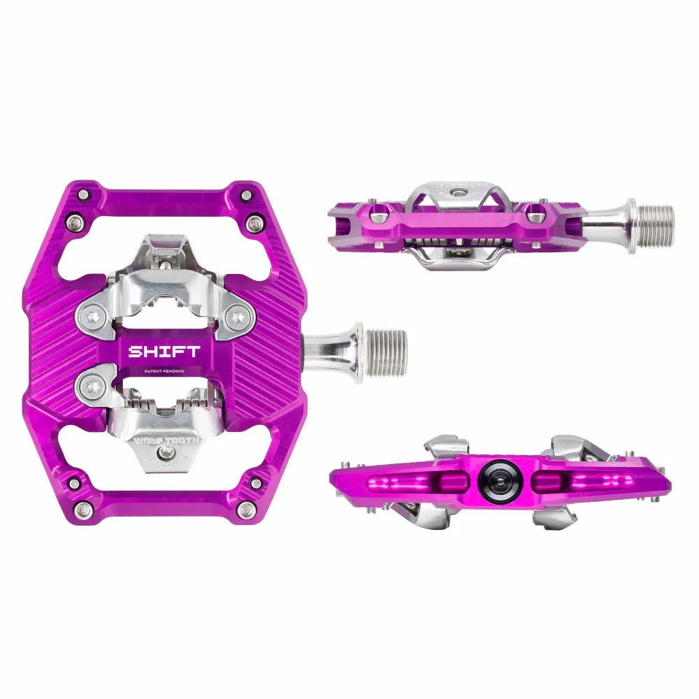 Fioletowe pedały WOLF TOOTH GRAVITY CLIPLESS