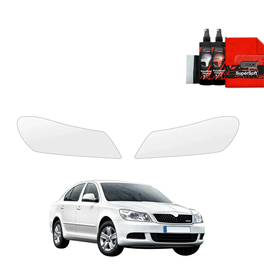 Folia ochronna 2w1 na reflektory - Skoda Octavia 2 Sedan Facelifting (2008-2013)