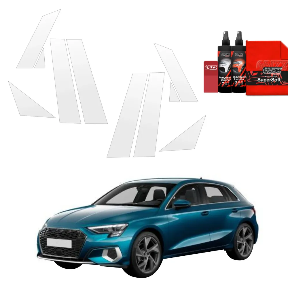 Folia ochronna 8w1 na słupki -B-C - Audi A3 8Y Sportback (2020-2023)