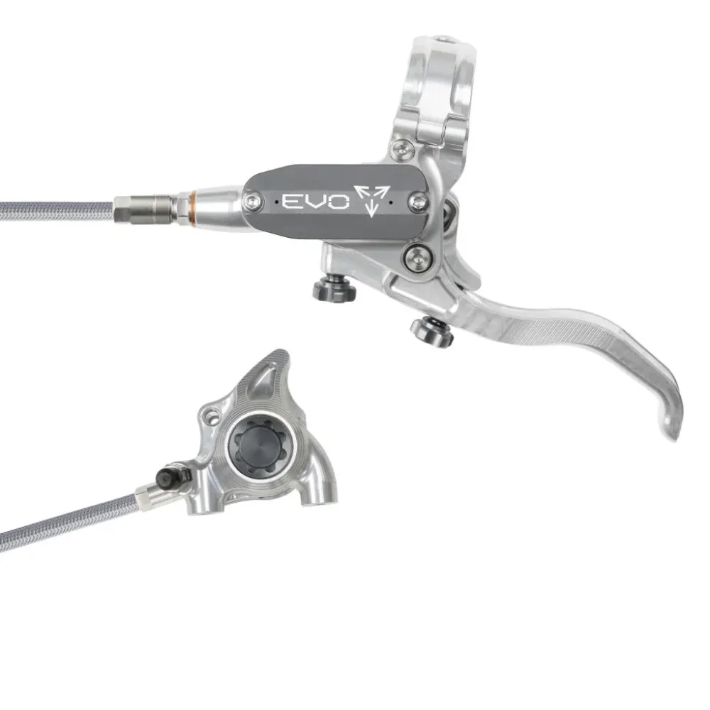 Hamulec przedni HOPE TECH 4 EVO X2 FM Aviation srebrny/dymny