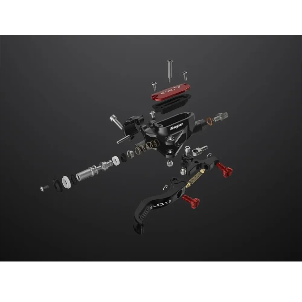 Hamulec przedni HOPE TECH 4 EVO X2 FM Aviation srebrny/czerwony