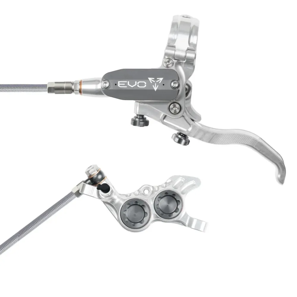 Hamulec przedni HOPE TECH 4 EVO GR4 Aviation Silver/Smoke