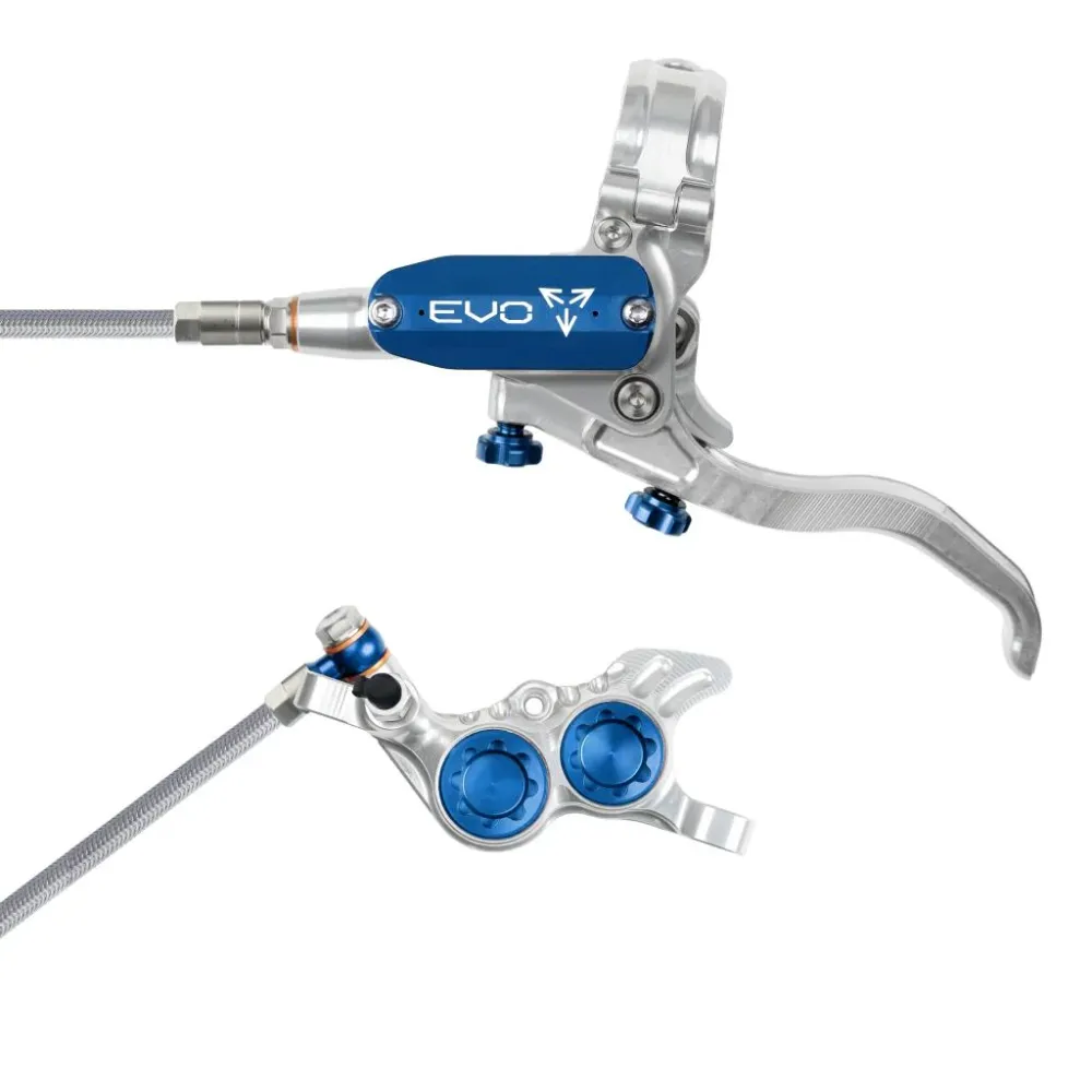 Hamulec przedni HOPE TECH 4 EVO GR4 Aviation Silver/Blue