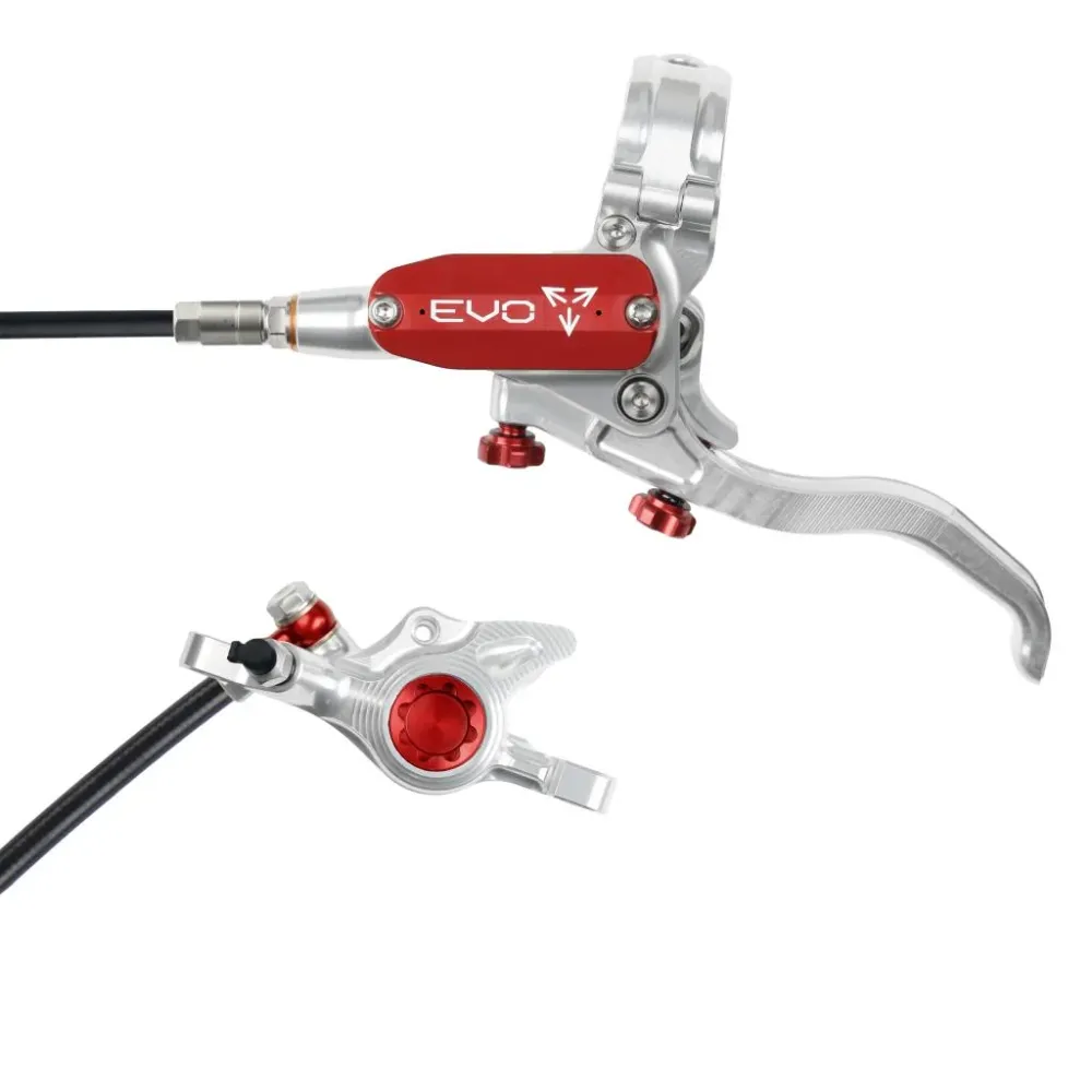 Hamulec przedni HOPE TECH 4 EVO X2 PM srebrny/czerwony