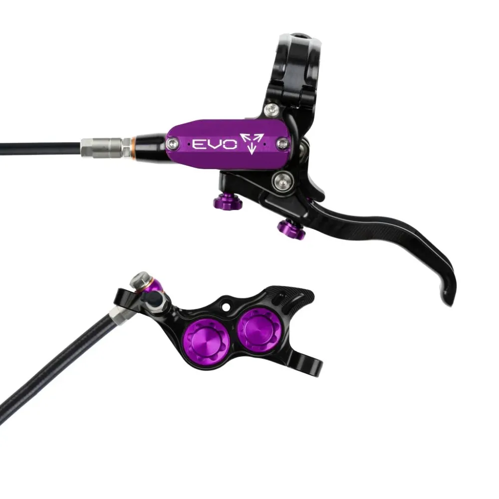 Hamulec przedni HOPE TECH 4 EVO TR4 czarny/fioletowy