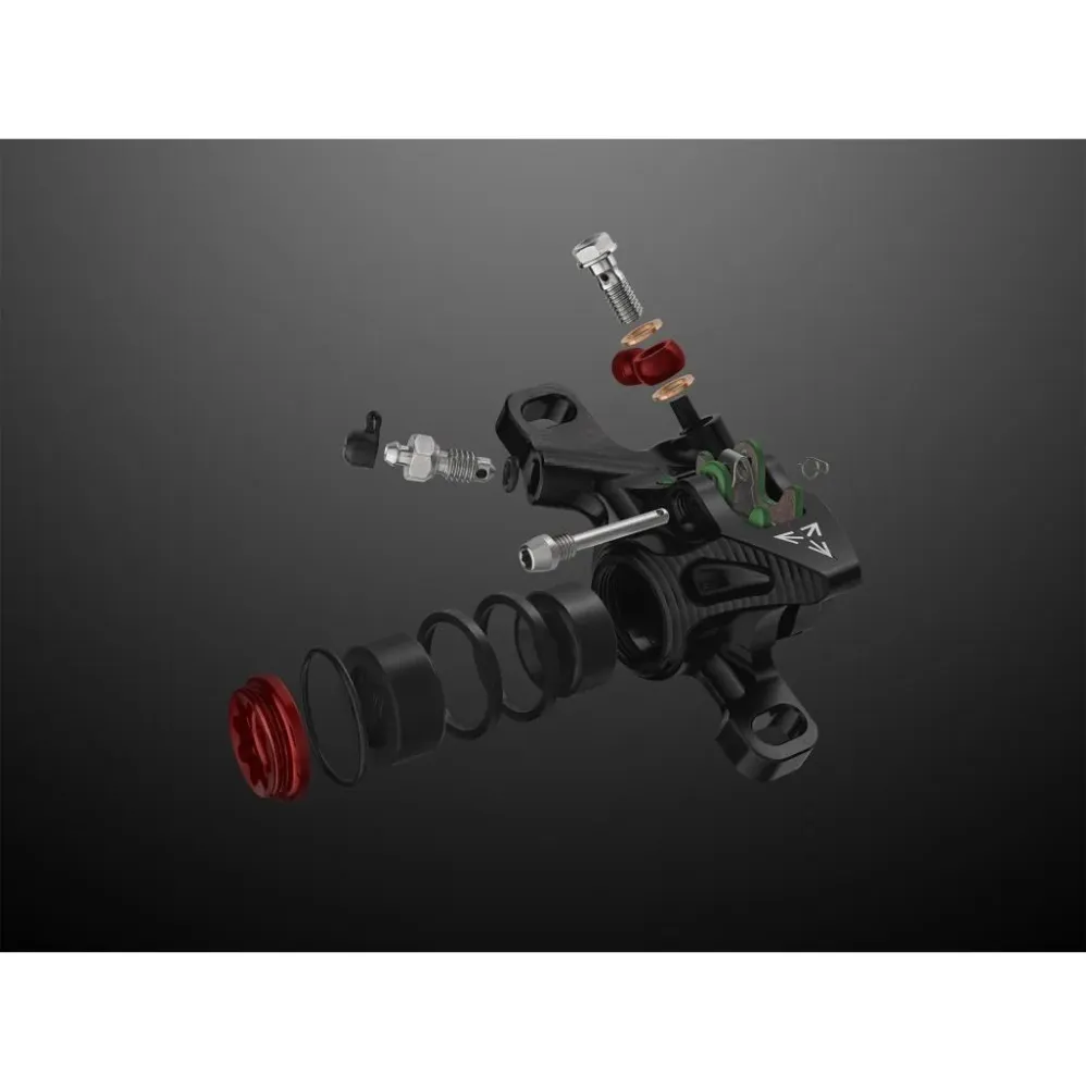 Hamulec tylny HOPE TECH 4 EVO X2 PM Aviation srebrny/niebieski