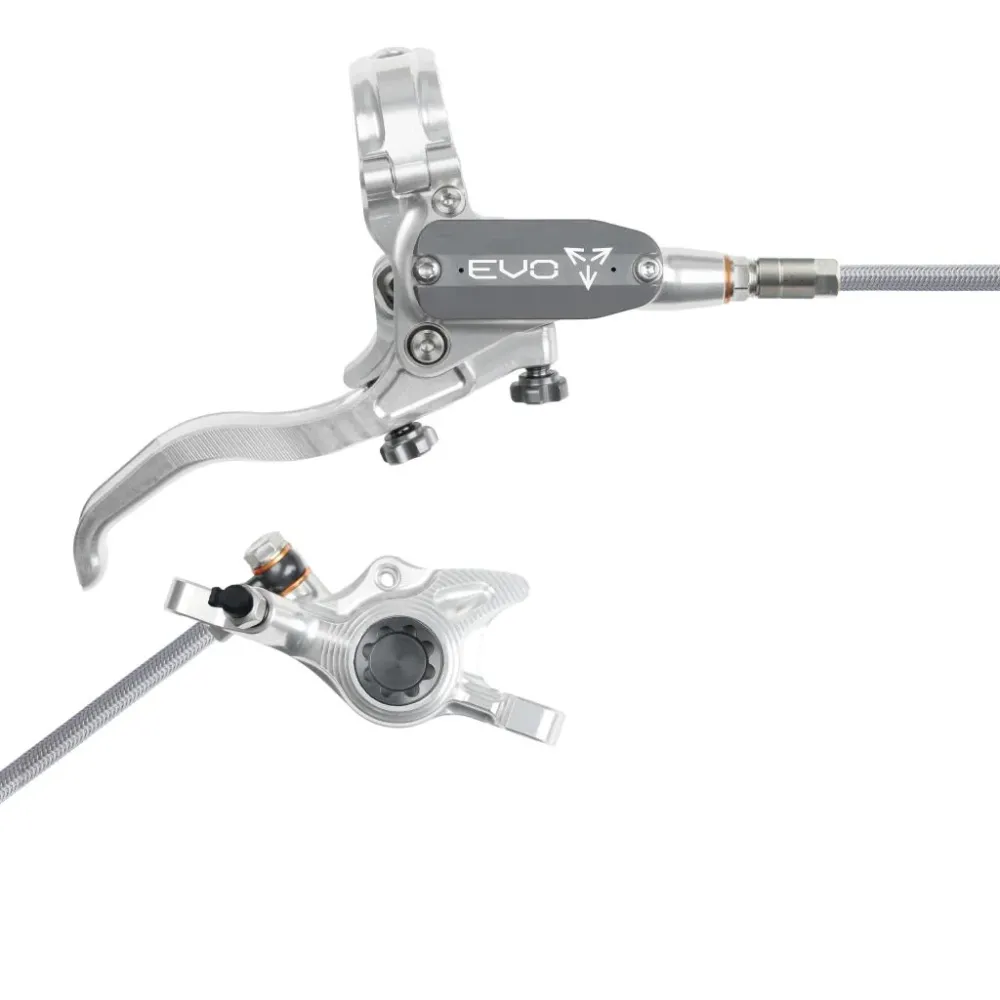 Hamulec tylny HOPE TECH 4 EVO X2 PM Aviation srebrny/dymny