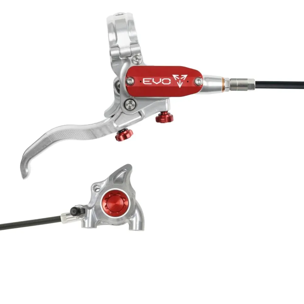 Hamulec tylny HOPE TECH 4 EVO X2 FM srebrny/czerwony