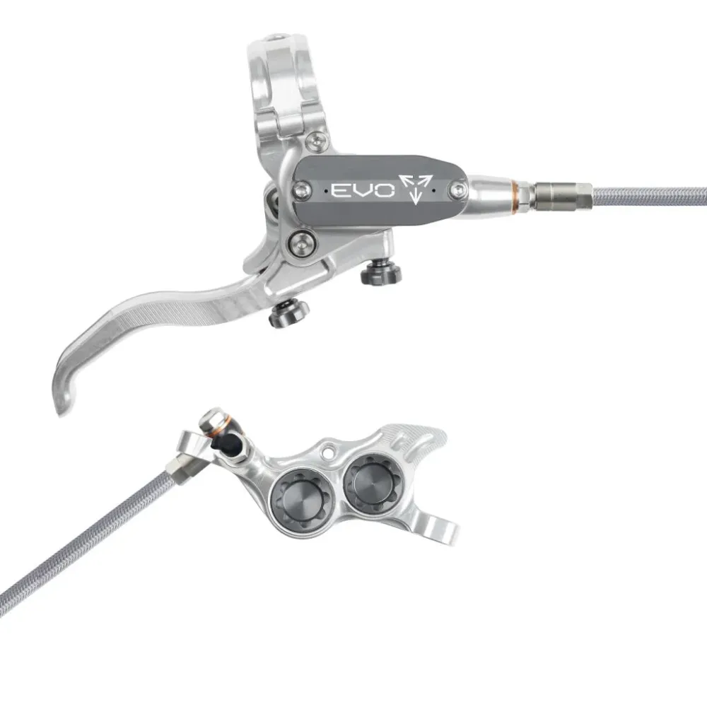 Hamulec tylny HOPE TECH 4 EVO TR4 Aviation srebrny/dymny