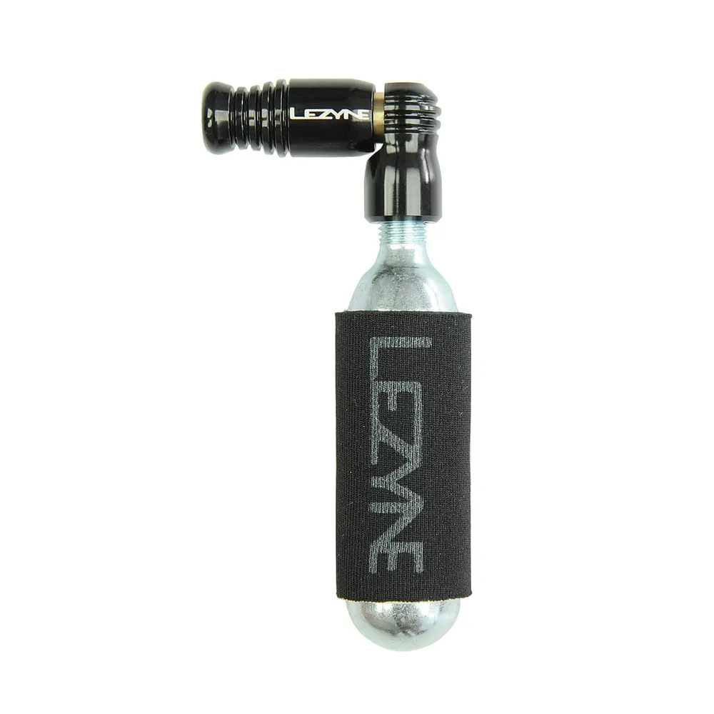 Iglica CO2 LEZYNE TRIGGER SPEED DRIVE + gwintowany nabój CO2 16g (x1) czarny