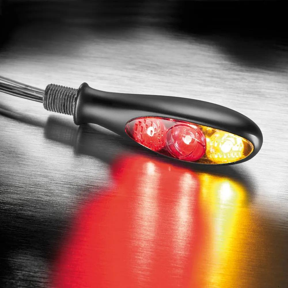 Kellermann Micro S DF Dark 3 w 1 Mini LED motocyklowe światło tylne / kierunkowskaz