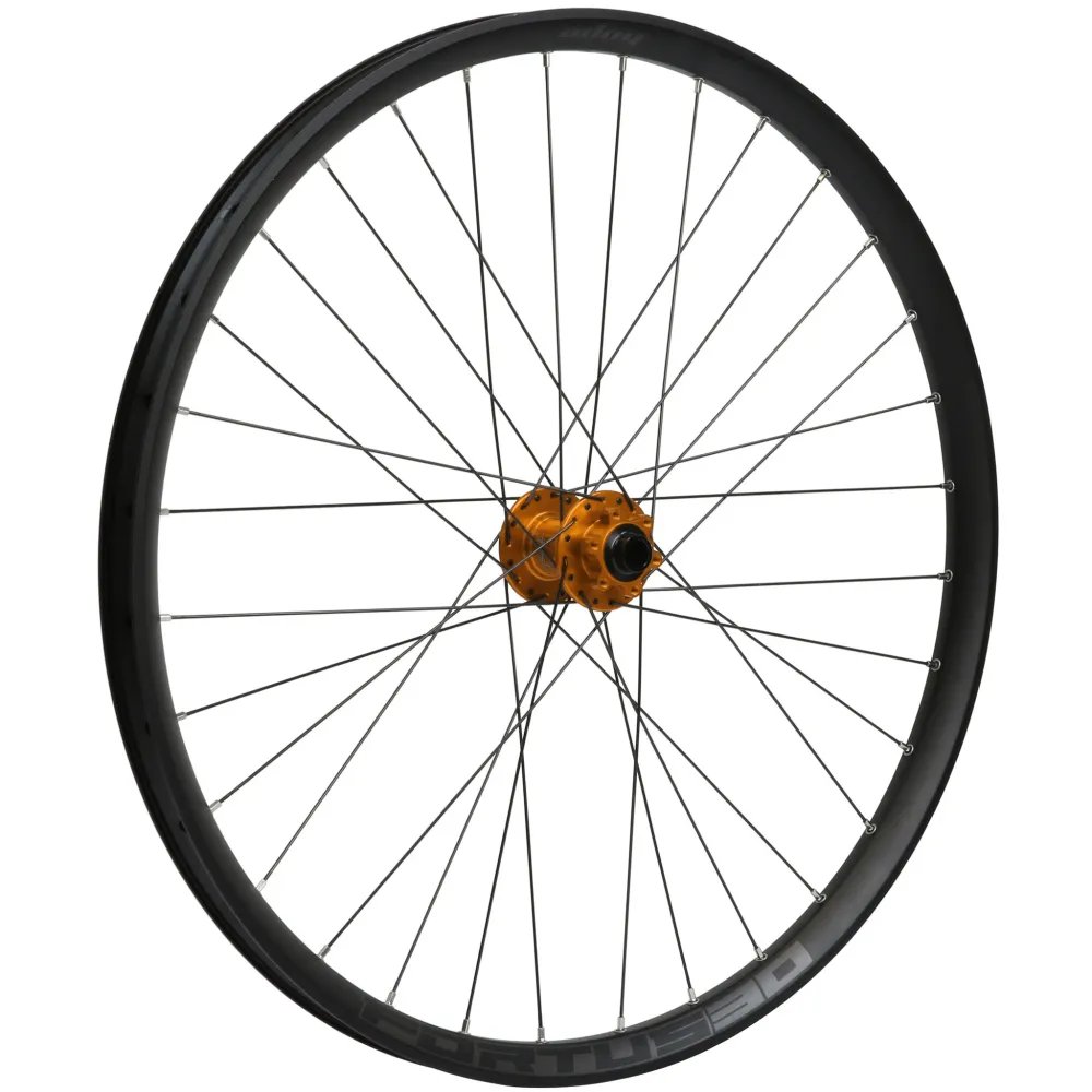 Koło przednie HOPE Fortus 30W, 29", szerokość wewnętrzna 30 mm, piasta Pro 5, 15 × 110 mm Boost – pomarańczowe