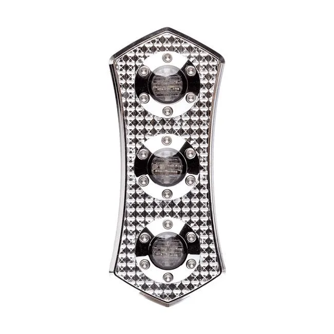 Lampa tylna Vitys Design Diamond LED 3 w 1, chrom