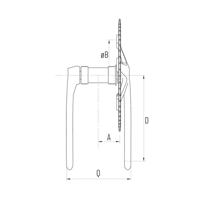 Korba MICHE Xpress 47T 170mm srebrna