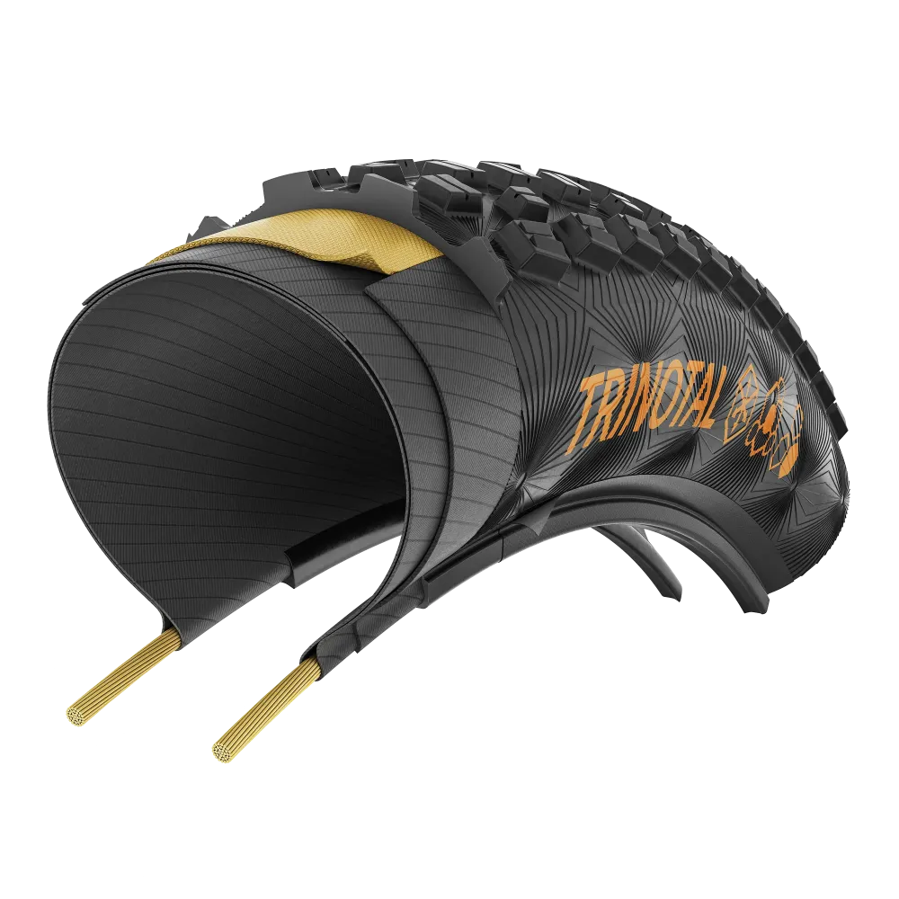 Opona CONTINENTAL TRINOTAL Race Grip 29x2.40 Tubeless Ready Soft Brown