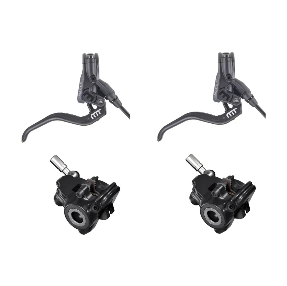Para hamulców bez tarcz MAGURA MT4 FLATMOUNT w kolorze czarnym