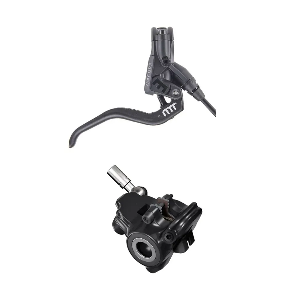 Para hamulców bez tarcz MAGURA MT4 FLATMOUNT w kolorze czarnym