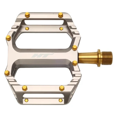 Płaskie pedały HT COMPONENTS AR09T Titanium Grey