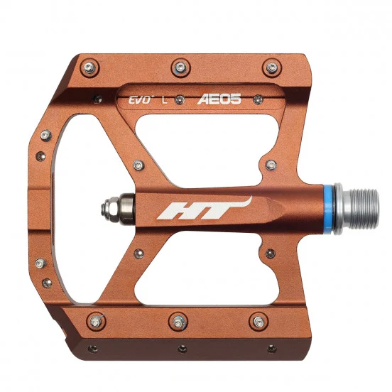 Płaskie pedały HT COMPONENTS EVO+ AE05 Bronze
