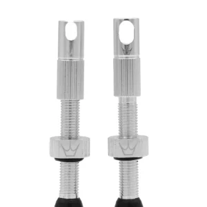 PEATY'S x Chris King MK2 Presta 60 mm Zawory bezdętkowe (x2) Srebrny