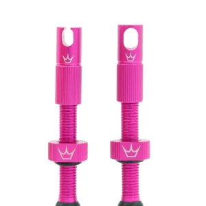 PEATY'S x Chris King MK2 Presta 60 mm Zawory bezdętkowe (x2) Różowy