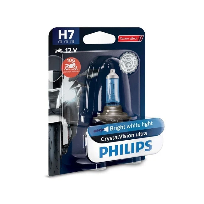 Philips Żarówka reflektora CrystalVision Ultra Moto H7 55W