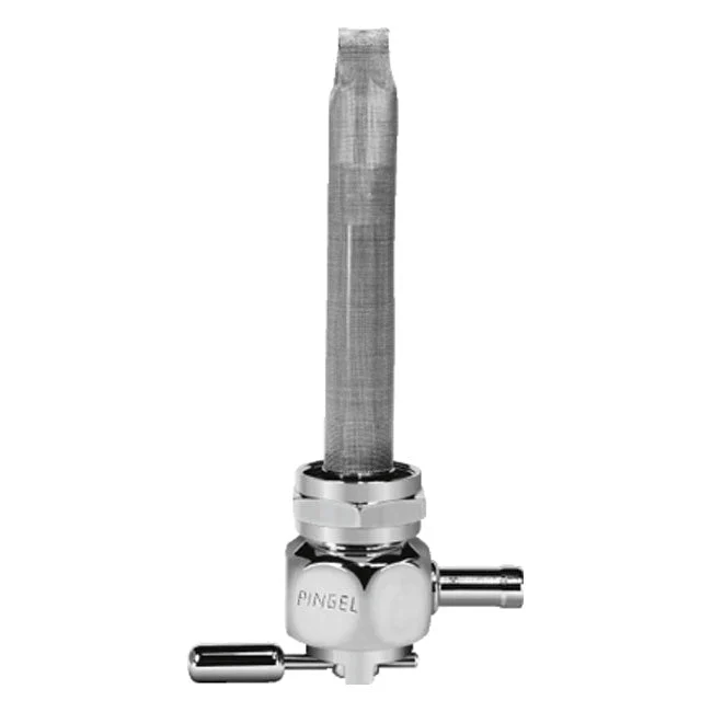 Pingel Power-Flo Hex Oval Petcock Tylny wylot 22 mm Chrom